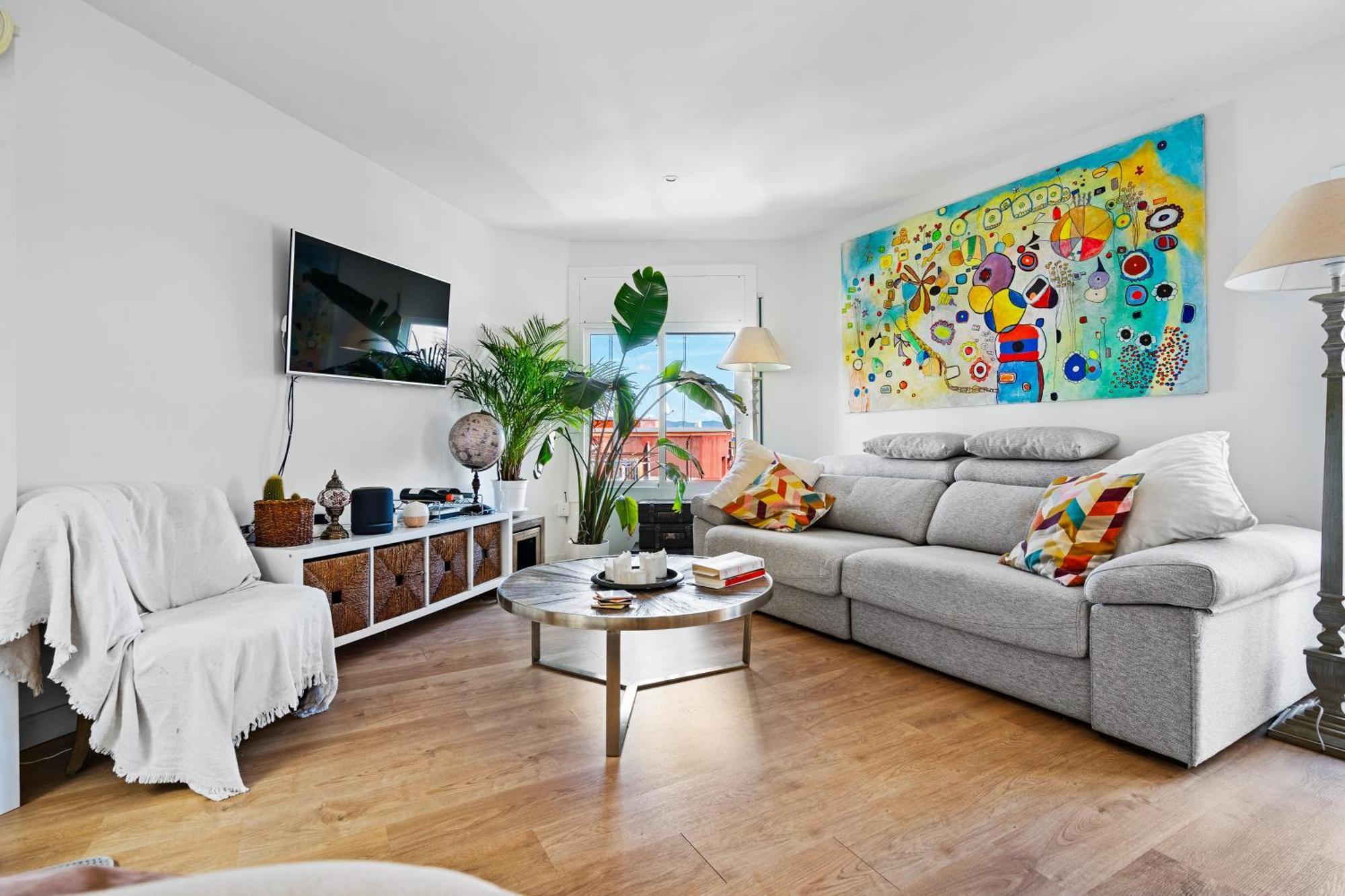 Lägenhet Charming 1br With Terrace Near El Carmel Barcelona